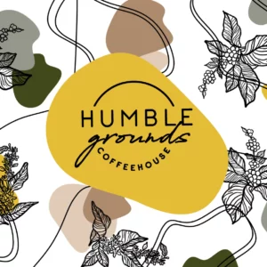 Humble Grounds 3" Color Sticker